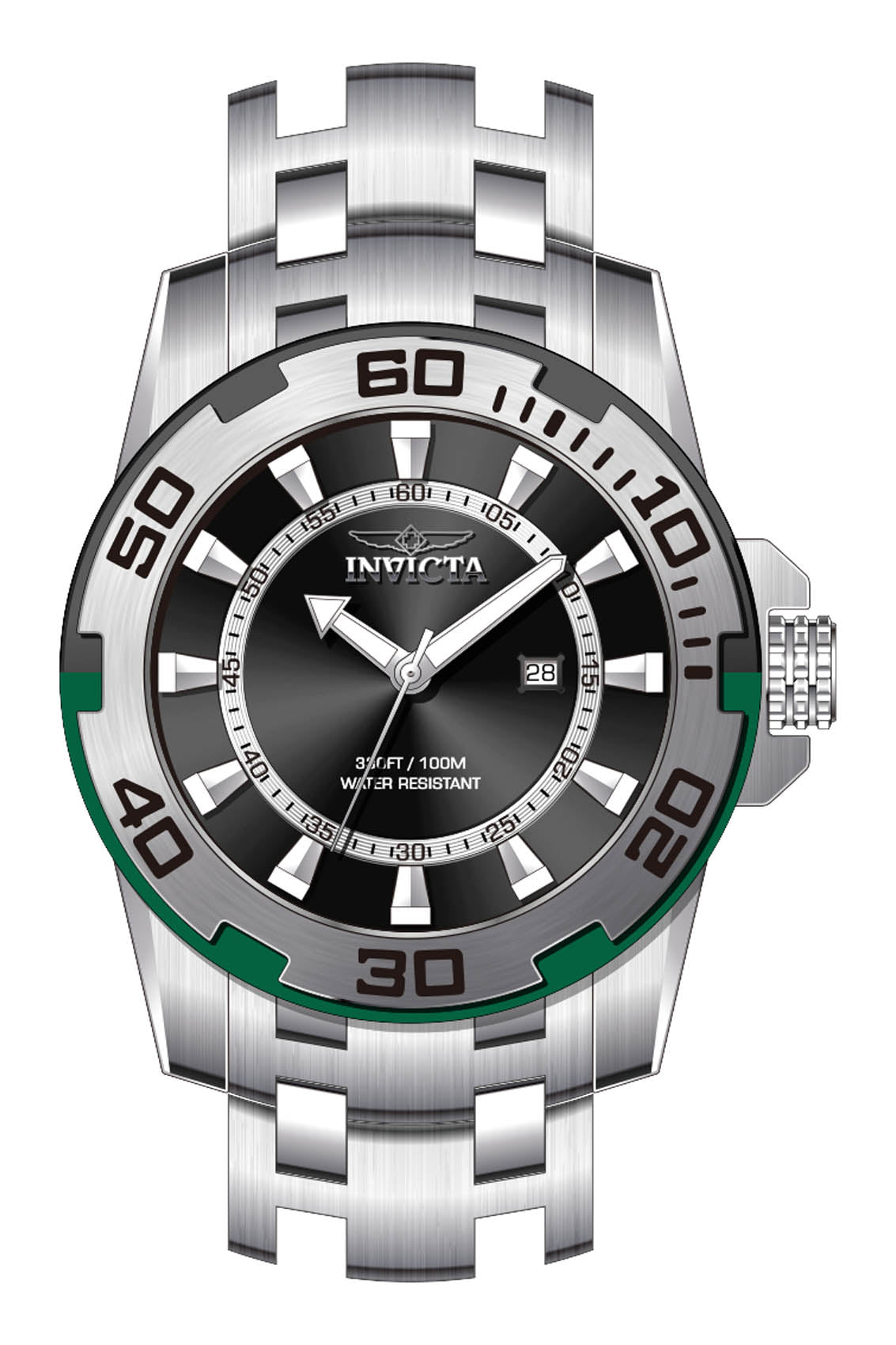 Band for Invicta Pro Diver Men 39116