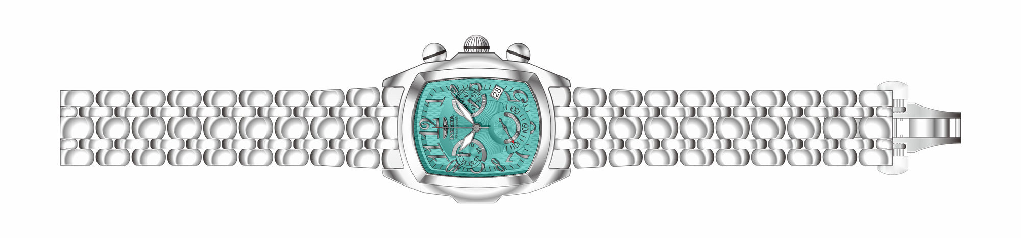 Band for Invicta Lupah Men 43401