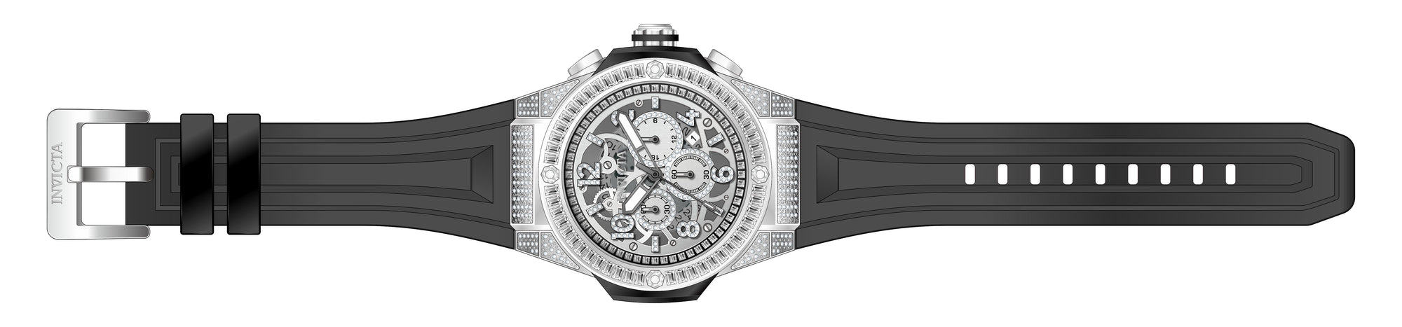 Band for Invicta Akula Men 43695