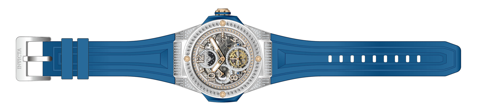 Band for Invicta Akula Men 43715