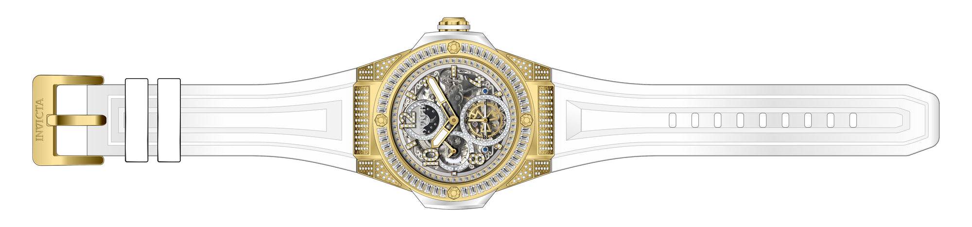 Band for Invicta Akula Men 43717