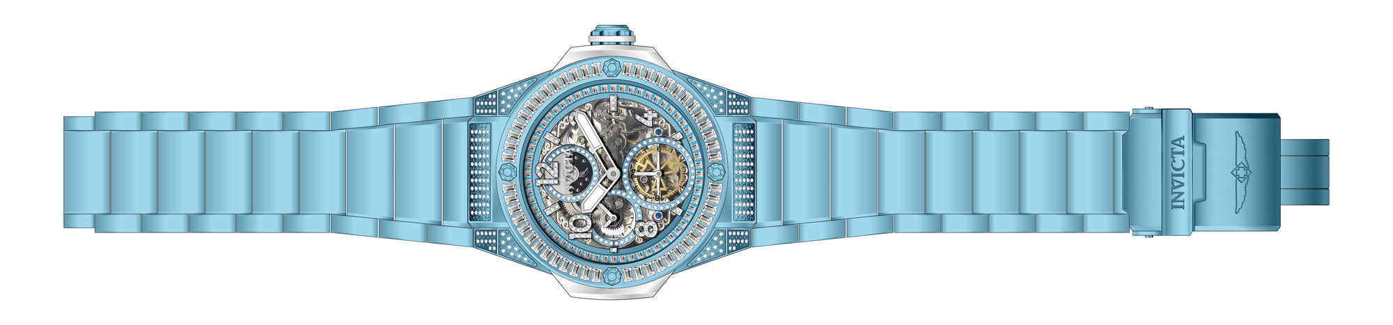 Band for Invicta Akula Men 43721