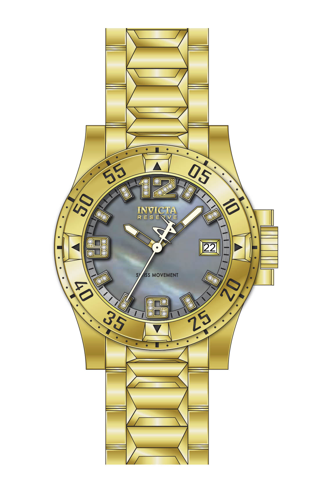 Band for Invicta Reserve Excursion Lady 43227