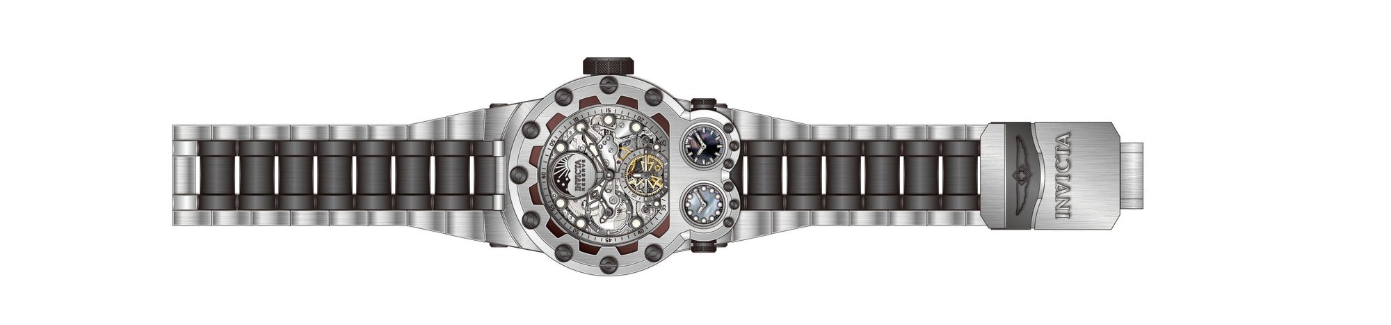 Band for Invicta Reserve Magnum Tria Men 43131