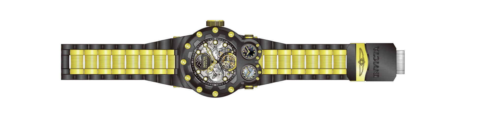 Band for Invicta Reserve Magnum Tria Men 43132