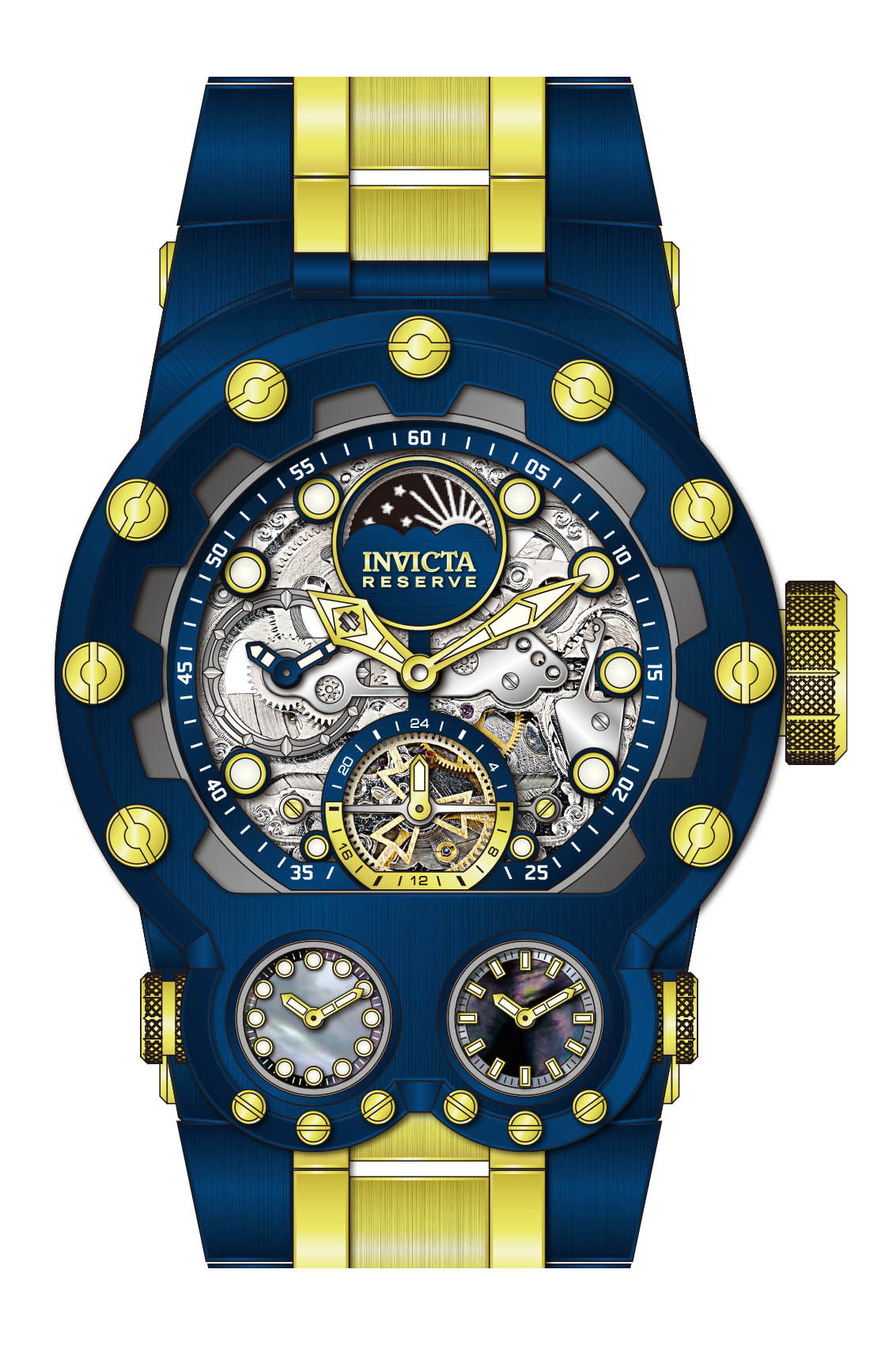 Band for Invicta Reserve Magnum Tria Men 43133