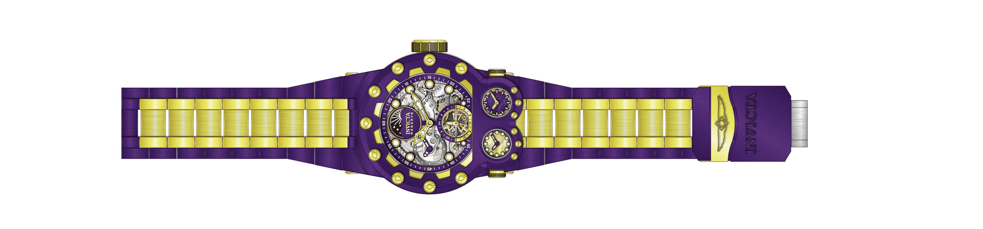 Band for Invicta Reserve Magnum Tria Men Purple Label 43134