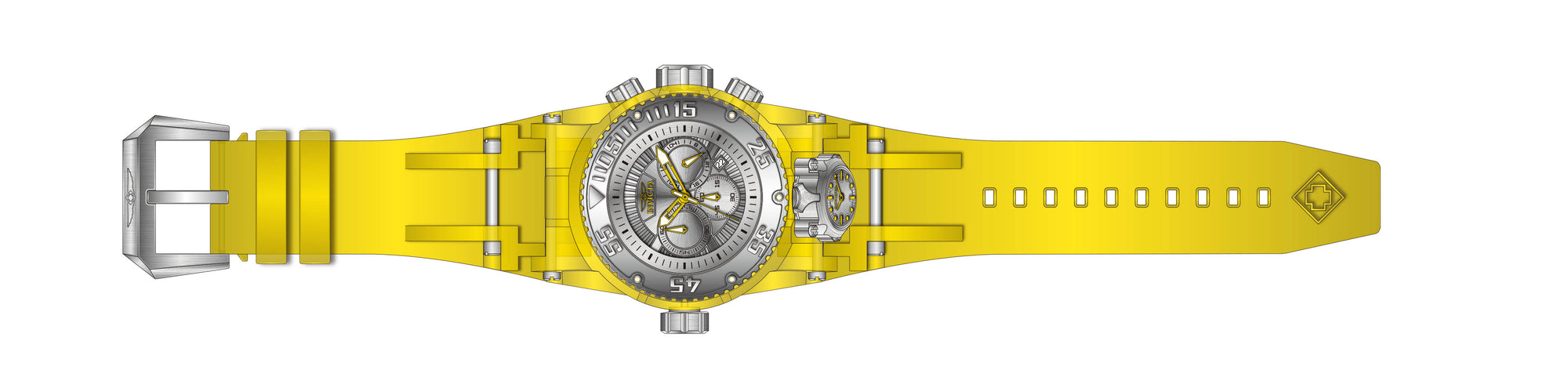 Band for Invicta Bolt Bolt Zeus Magnum Men 43109