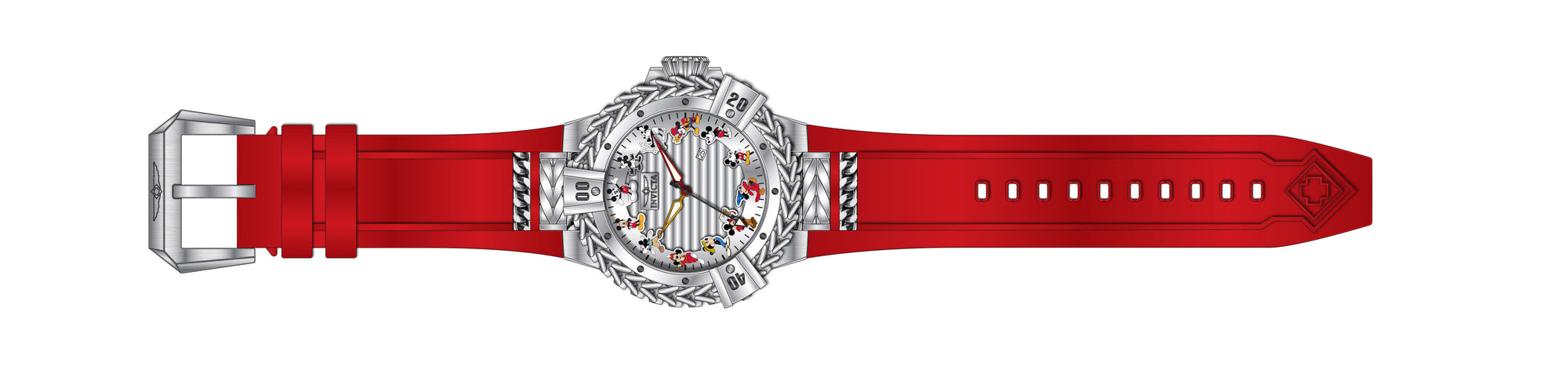 Band for Invicta Disney Limited Edition Mickey Mouse Men 43652