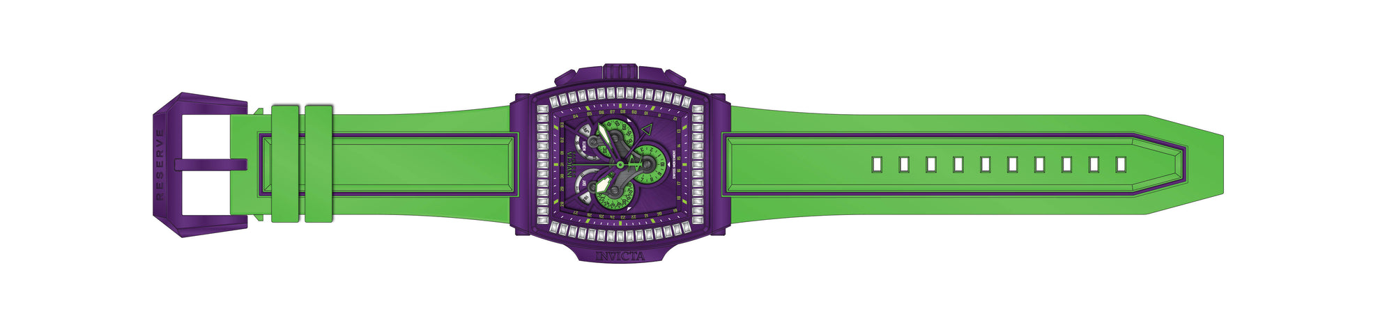 Band for Invicta S1 Rally Diablo Men None 43376