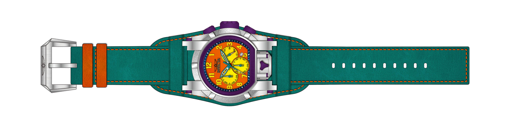 Band for Invicta Bolt Bolt Zeus Magnum Men 43853