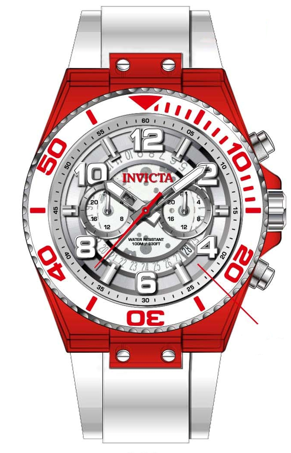 Band For Invicta S1 Rally  Men 44373