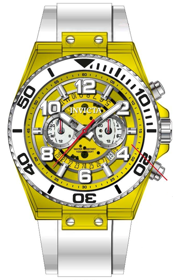 Band For Invicta S1 Rally  Men 44376