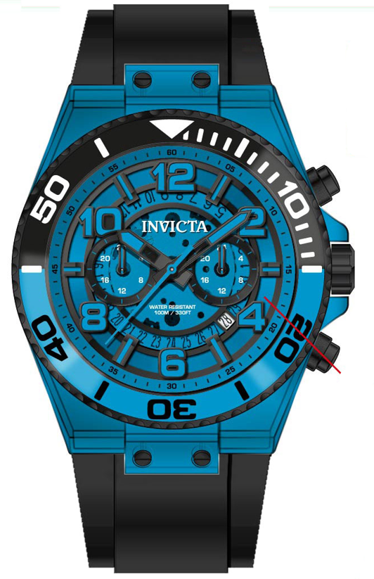 Band For Invicta S1 Rally  Men 44378