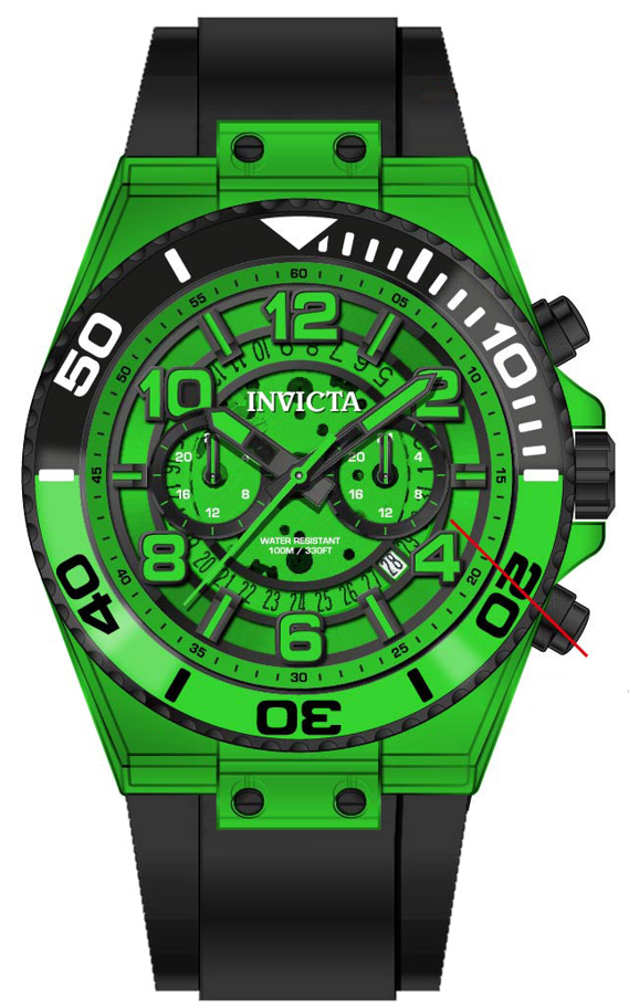 Band For Invicta S1 Rally  Men 44380