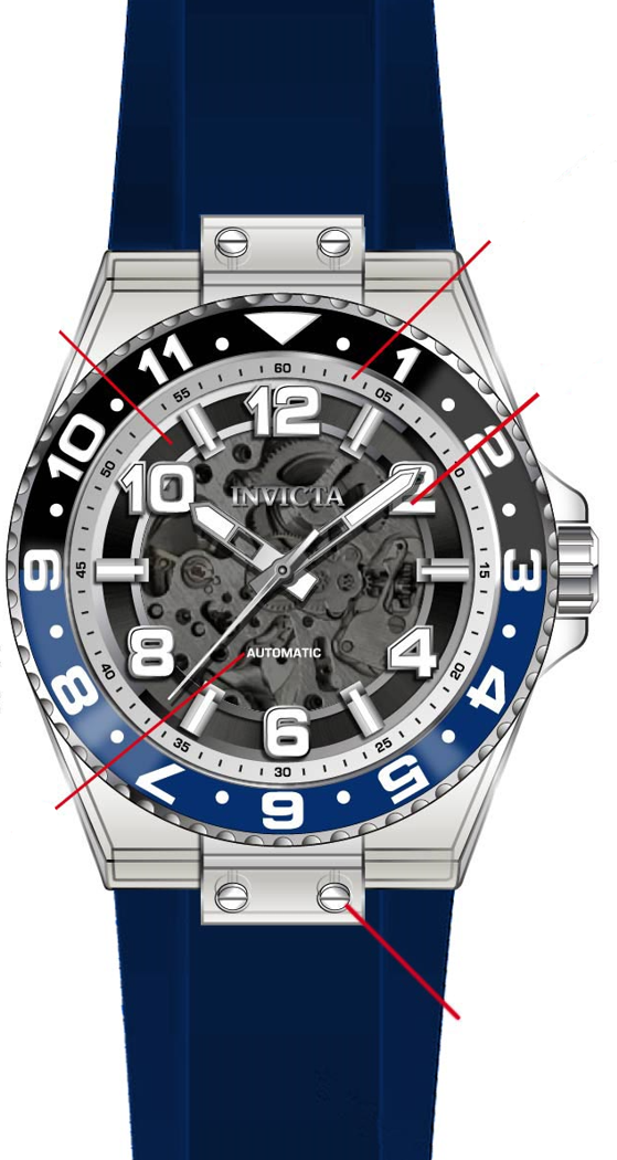 Band For Invicta S1 Rally  Men 44382