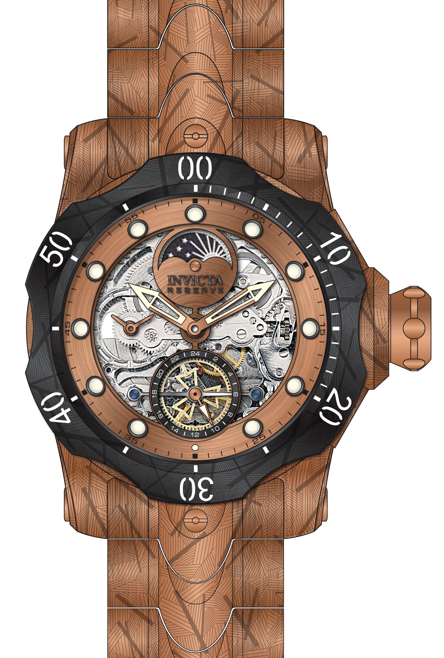 Band For Invicta Reserve Venom Men 44435