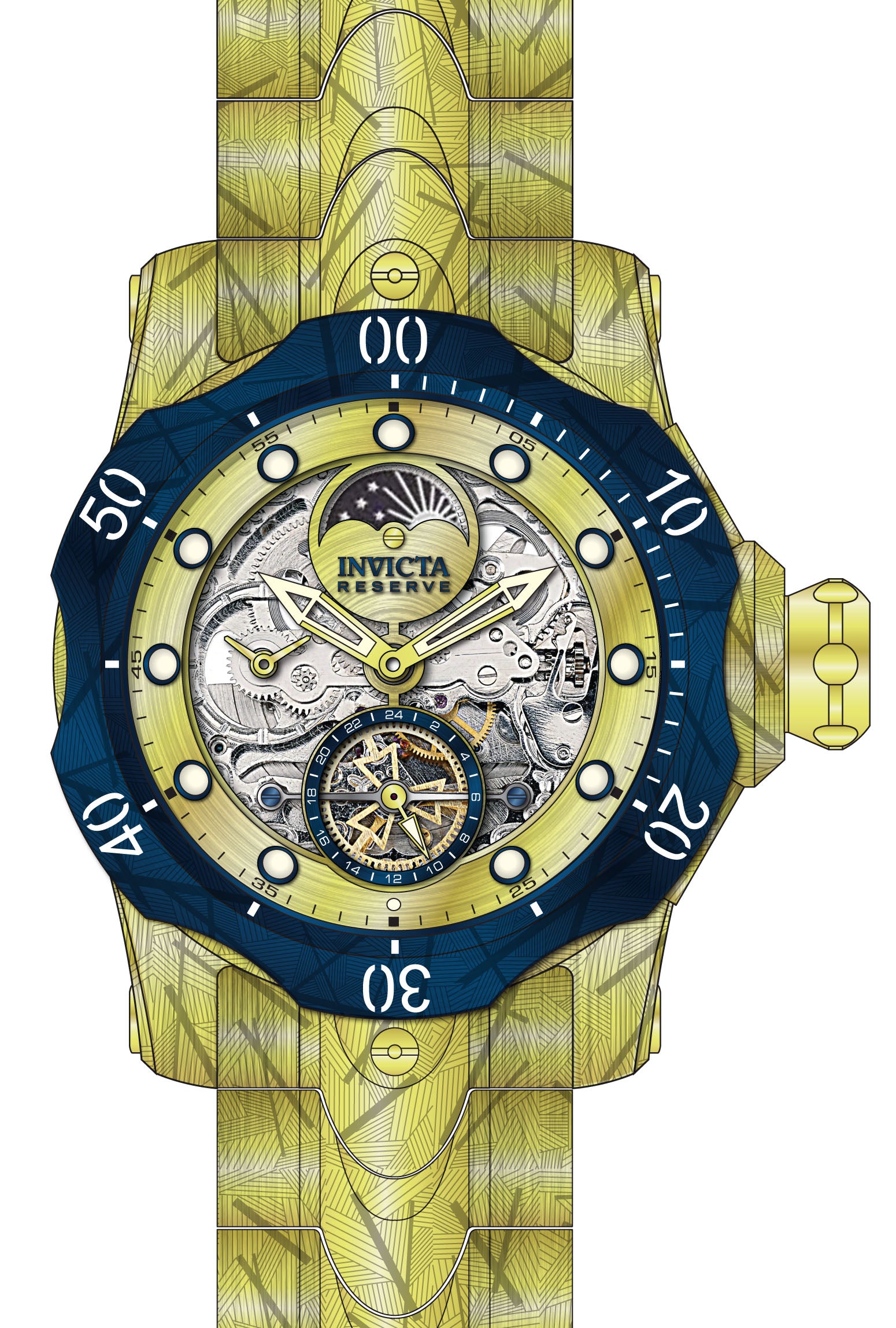 Band For Invicta Reserve Venom Men 44436