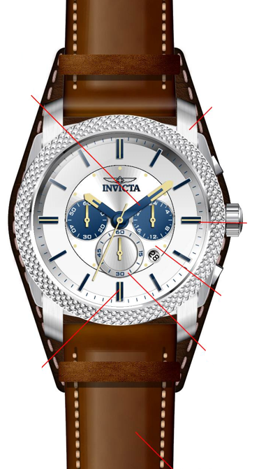 Band For Invicta Specialty  Men 44831