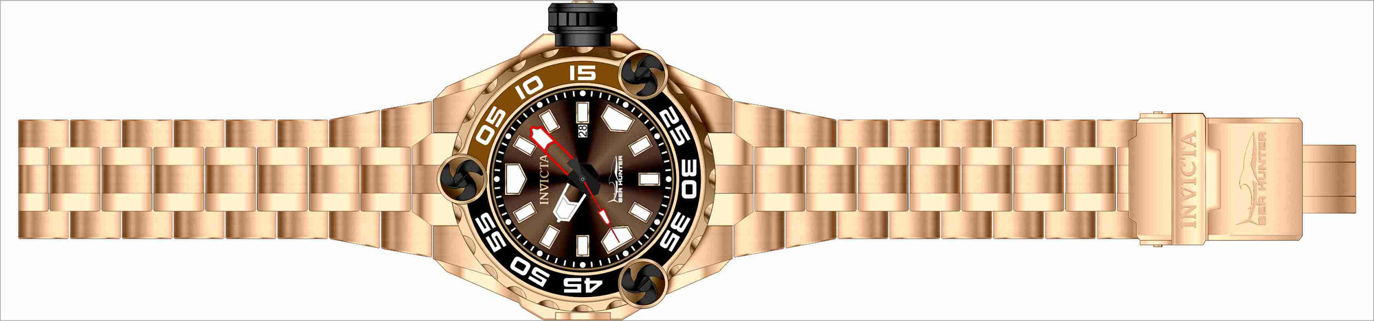 Band For Invicta Sea Hunter  Men 44861