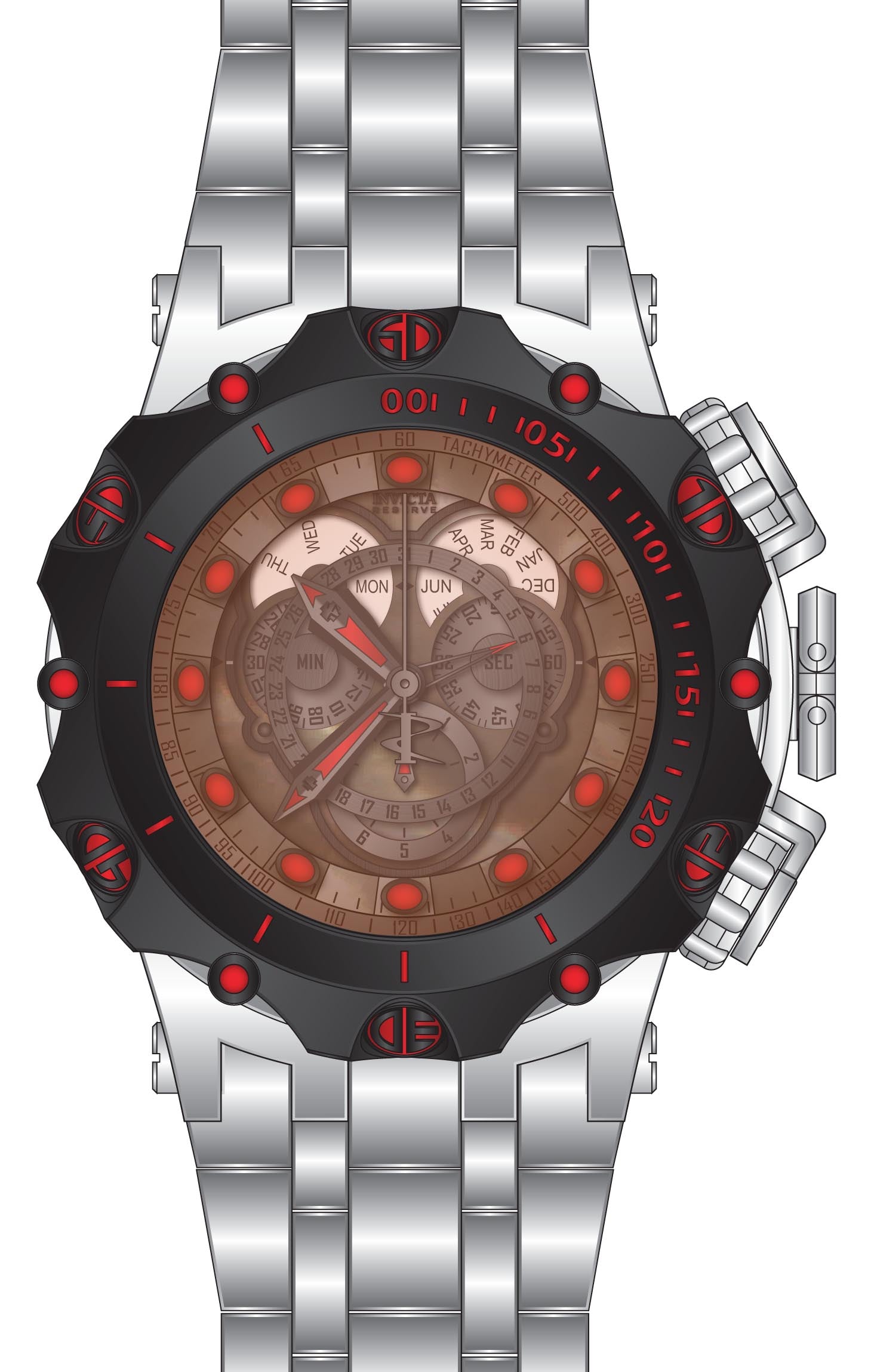 Band For Invicta Reserve  Men 45611