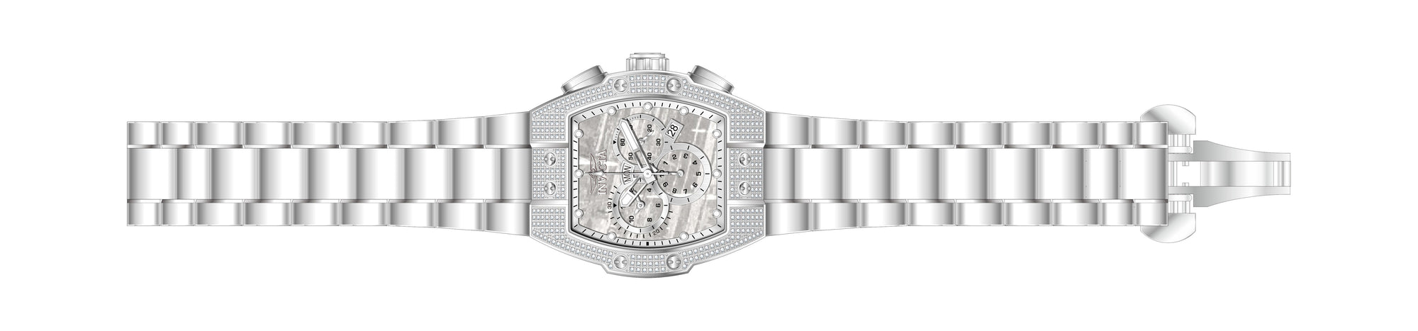 Band For Invicta S1 Rally  Men 45696