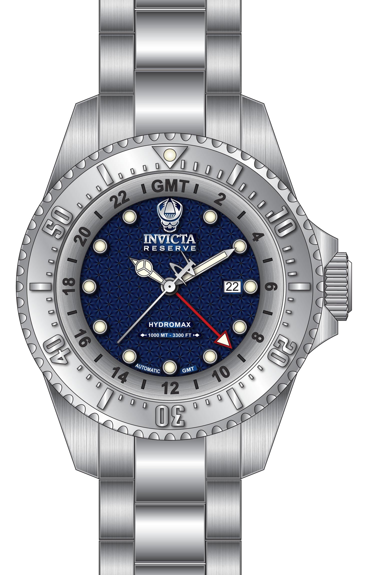 Band For Invicta Reserve Hydromax Men 45916