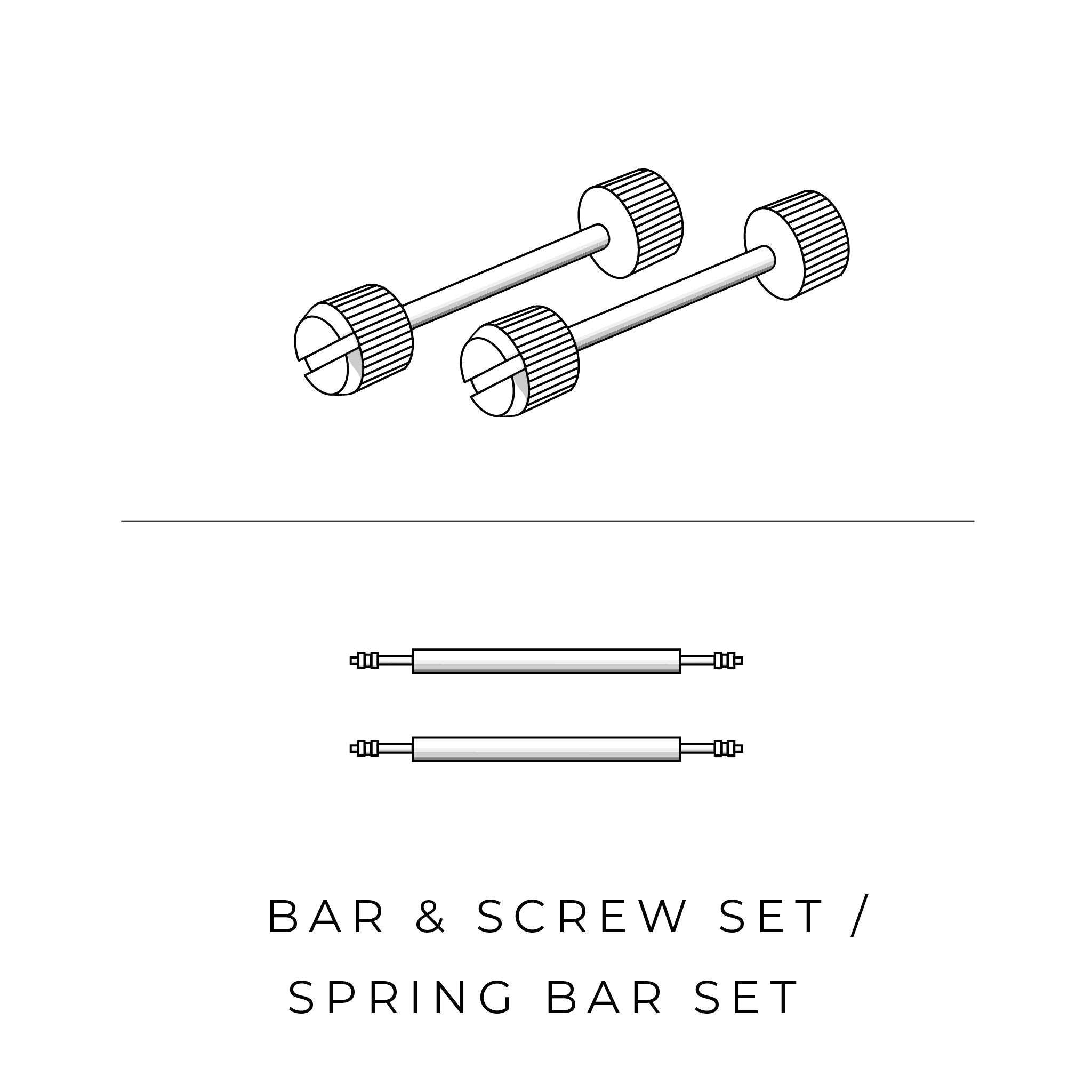Spring-Bar-or-T-Bar-Set